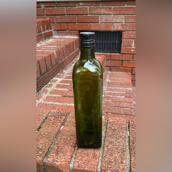 Olive Oil Green Glass Bottle Empty (For Arts, Crafts, and Decoration) - Picture 3 of 16